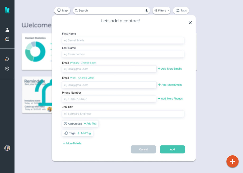 Kozmify Add contact - Kozmify Kozmify Add contact